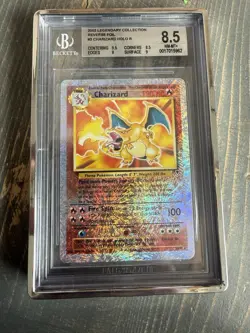 Pokemon Charizard 3/110 Legendary Collection Reverse Holo BGS 8.5 PSA 9 PotU - Image 1