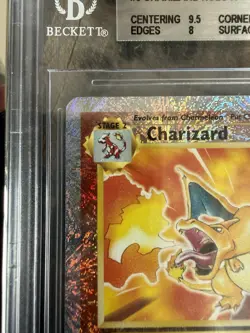 Pokemon Charizard 3/110 Legendary Collection Reverse Holo BGS 8.5 PSA 9 PotU - Image 2