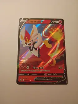 Cinderace V 043/264 Ultra Rare SWSH: Fusion Strike Pokemon TCG NM - Image 1