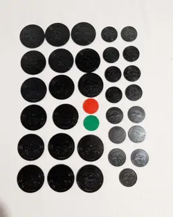 Pokemon TCG Official Flip Coins Mixed Bundle Lot Of 34 Jumbo & Standard Tokens - Image 2