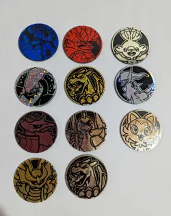 Pokemon TCG Official Flip Coins Mixed Bundle Lot Of 34 Jumbo & Standard Tokens - Image 4