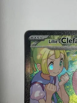 Pokemon TCG Lillie's Clefairy EX Journey Together SIR 184/159 NM Condition - Image 2