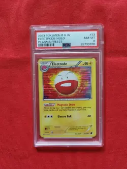 Graded Pokemon: Electrode Plasma Freeze 2013 Holo Rare #33/116 - PSA 8 - C69 - Image 1