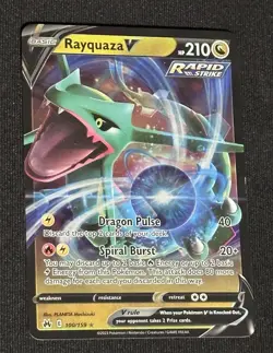Pokemon Rayquaza V 100/159 Crown Zenith Ultra Rare Holo NM - Image 1