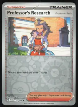 Professor's Research 155/159 Pokemon reverse holo NM - Image 1