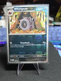 Whirlipede 055/086 Master Ball Reverse Holo S&V: Black Bolt Pokemon TCG - Image 1