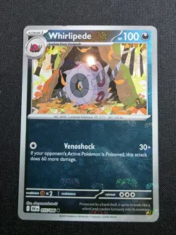 Whirlipede 055/086 Master Ball Reverse Holo S&V: Black Bolt Pokemon TCG - Image 2