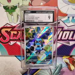 CGC 9 Riolu 215/198 Illustration Rare - Scarlet & Violet - Pokemon - SHIPS FAST - Image 1