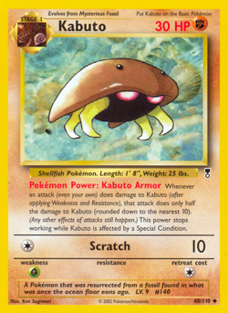 Pokemon - Kabuto 48/110 Legendary Collection - Reverse Holo Uncommon - HP - Image 4