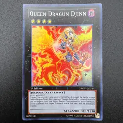 YuGiOh Queen Dragun Djinn GAOV-EN049 Super Rare 1st Edition NM - Image 1