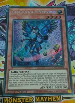 BLMM-EN021 Gem-Knight Nepyrim Secret Rare 1st Ed YuGiOh - Image 1