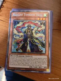 Yugioh Radiant Typhoon Swen DOOD-EN014 Starlight Rare 1st Ed NM - Image 1