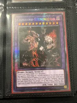 Yugioh Darklord Eveningstar BPRO-EN036 Secret Starlight Prismatic Rare NM - Image 1