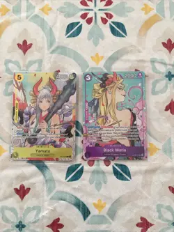 One Piece llustration Box Vol.2 Sealed Promo Cards - Black Maria & Yamato - Image 1