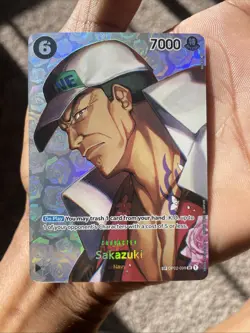 One Piece CCG Sakazuki Op02-099 Paramount War Super Rare English NM - Image 1