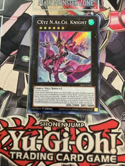 CXyz N.As.Ch. Knight Super Rare 1St Edition LED9-EN004 Yugioh - Image 1