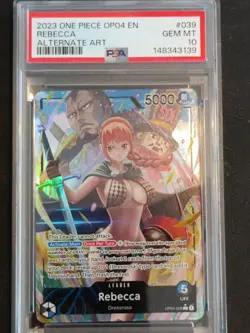 2023 One Piece Rabecca PSA 10 Alternate Art Op-04 039 - Image 1