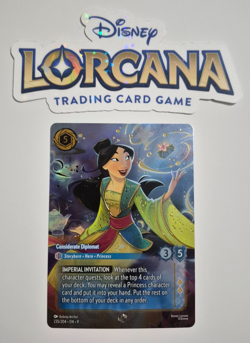 Disney Lorcana Fabled Enchanted Mulan Considerate Diplomat English Rare - Image 1
