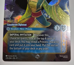 Disney Lorcana Fabled Enchanted Mulan Considerate Diplomat English Rare - Image 3