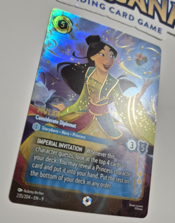 Disney Lorcana Fabled Enchanted Mulan Considerate Diplomat English Rare - Image 4