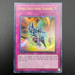 YuGiOh Double-Edged Sword Technique RYMP-EN112 Ultra Rare 1st Edition NM - Image 1
