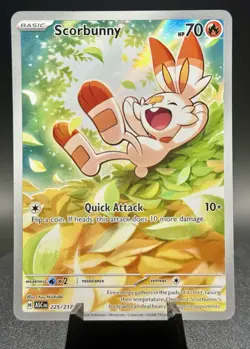 Scorbunny 225/217 IR Ascended Heroes Illustration Rare Pokemon Card NM/M - Image 1