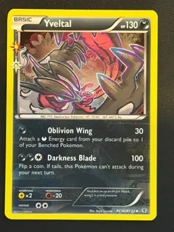 POKEMON CARD Yveltal Generations Radiant Collection RC16/RC32 Holo Near Mint - Image 1