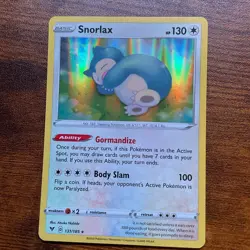 Snorlax Holo Rare NM Pokemon Card Vivid Voltage 131/185 - Image 1