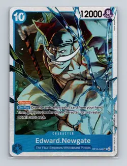 Edward.Newgate OP13-042 One Piece Carrying On His Will Foil Super Rare Card NM+b - Image 1