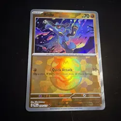 Pokemon TCG Prismatic Evolutions Riolu Card 050/131 Master Ball Reverse Holo - Image 1