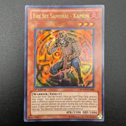 YuGiOh The Six Samurai - Kamon RYMP-EN089 Ultra Rare 1st Edition NM - Image 1