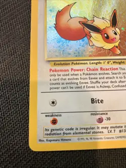 Pokemon Eevee Wizards Black Star Promo 11 Holo Card Nm- Small Swirl At Tail - Image 3
