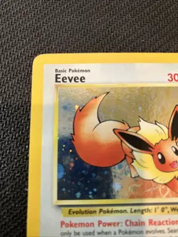 Pokemon Eevee Wizards Black Star Promo 11 Holo Card Nm- Small Swirl At Tail - Image 4