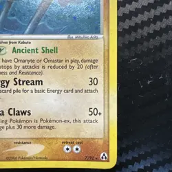 Pokemon Card - Kabutops Legend Maker 7/92 Holo Rare MP - Image 5