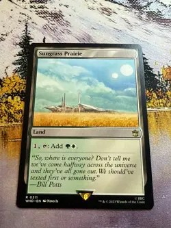 Sungrass Prairie NM Doctor Who MTG Magic The Gathering Land English Card - Image 1