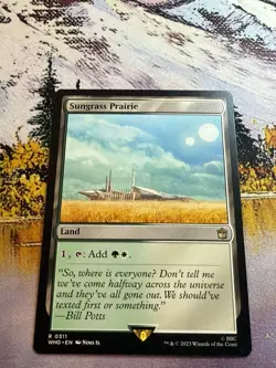 Sungrass Prairie NM Doctor Who MTG Magic The Gathering Land English Card - Image 2