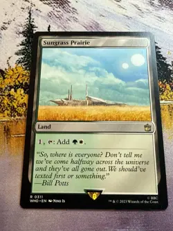 Sungrass Prairie NM Doctor Who MTG Magic The Gathering Land English Card - Image 4