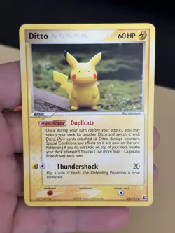 Pokemon EX Delta Species Ditto Lot 4 Cards Charmander Pikachu Geodude Squirtle - Image 4