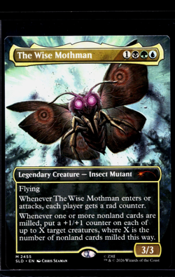 2026 MTG Magic the Gathering Secret Lair Fallout Borderless The Wise Mothman - Image 1
