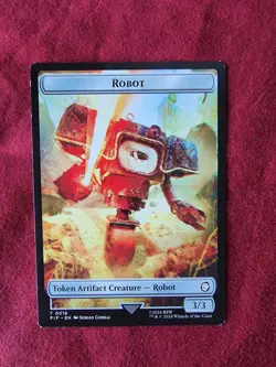 Robot&Food 0014 2Sided Token 16&14 MTG PIP Fallout Token NP - Image 1