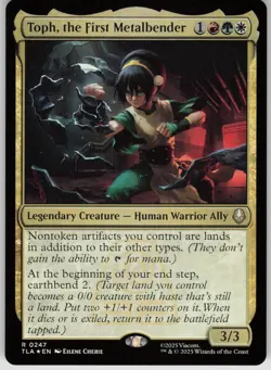 MTG Toph the First Metalbender Foil NM Avatar: The Last Airbender Magic 247 - Image 1