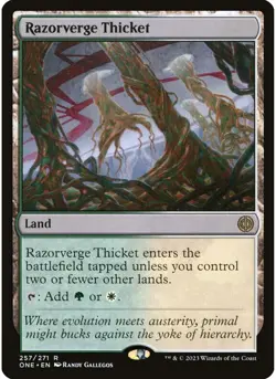 Razorverge Thicket 257 MTG NM - Phyrexia: All Will Be One - Image 1