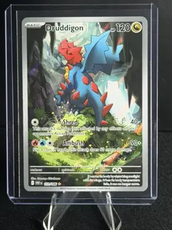 Pokemon Druddigon Illustration Rare Holo 151/086 Sv: White Flare - Image 1