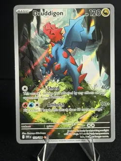 Pokemon Druddigon Illustration Rare Holo 151/086 Sv: White Flare - Image 3