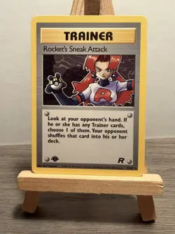 Pokemon TCG Rocket’s Sneak Attack 1st edition Team Rocket 72/82 WOTC Rare - Image 1