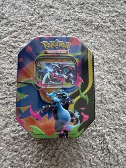 Pokemon TCG Mega Charizard X Ex Tin Sealed New - Image 1