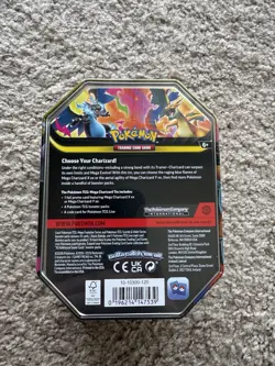 Pokemon TCG Mega Charizard X Ex Tin Sealed New - Image 2