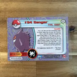Gengar Non-Holo Topps Series 2 Ex/NM 94 Blue Label Pokemon - Image 2