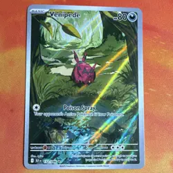 Pokemon Venipede Illustration Rare Holo Sv: Black Bolt 132/086 English 2025 - Image 1