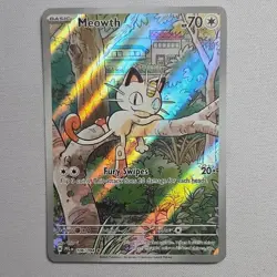 Pokemon TCG Meowth 106/094 Phantasmal Flames Full Art Secret Rare NM 106/094 - Image 1